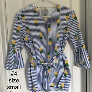 Pineapple maternity shirt